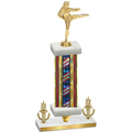 Premium Single Flag USA Victory Karate Trophy
