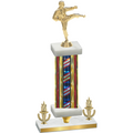 Premium Single Flag USA Victory Karate Trophy