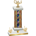 Premium Single Flag USA First Place Academics Trophy