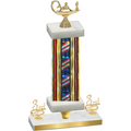 Premium Single Flag USA Third Place Academics Trophy