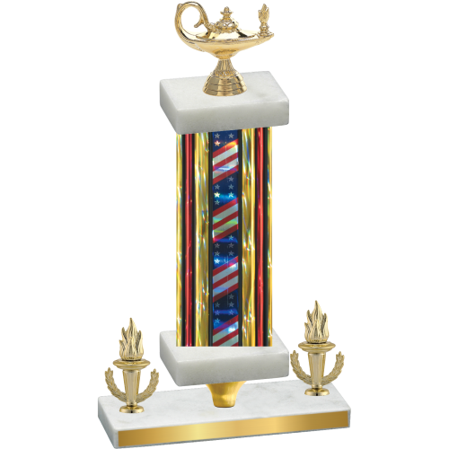 Premium Single Flag USA Victory Academics Trophy