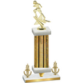 Premium Single Gold Glacier Victory Football Trophy