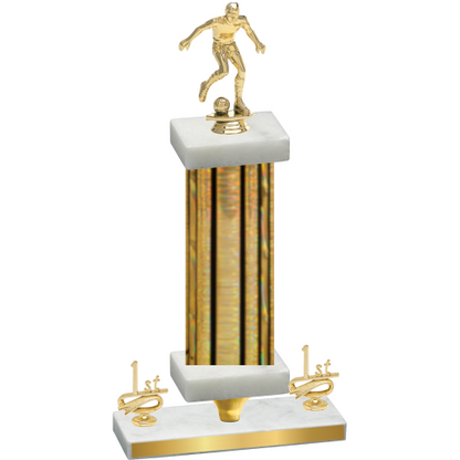 Premium Single Gold Glacier First Place Soccer Trophy