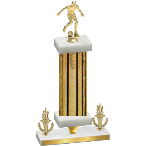Premium Single Gold Glacier Victory Soccer Trophy
