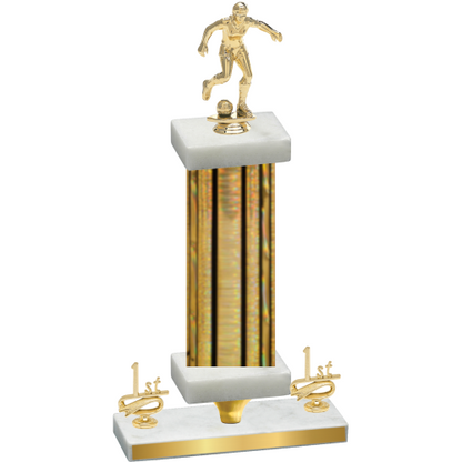 Premium Single Gold Glacier First Place Soccer Trophy