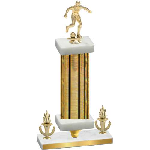 Premium Single Gold Glacier Victory Soccer Trophy