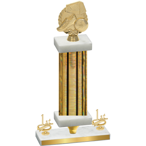 Premium Single Gold Glacier First Place Soccer Trophy