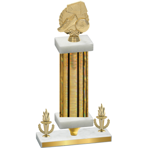 Premium Single Gold Glacier Victory Soccer Trophy