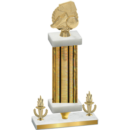 Premium Single Gold Glacier Victory Soccer Trophy