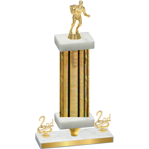 Premium Single Gold Glacier Second Place Rugby Trophy