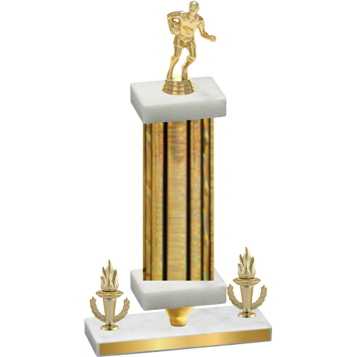 Premium Single Gold Glacier Victory Rugby Trophy