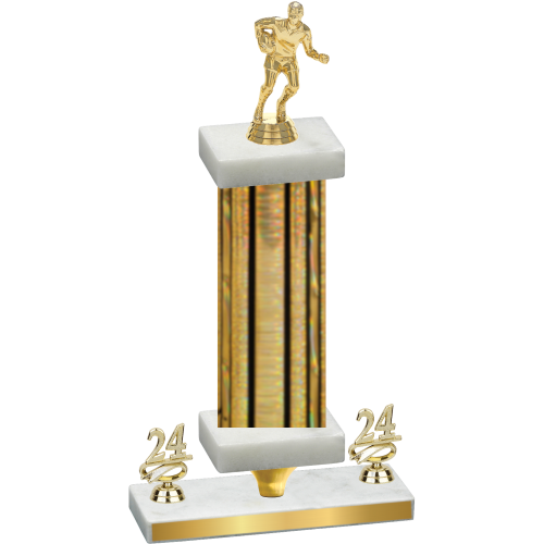 Premium Single Gold Glacier Year Rugby Trophy