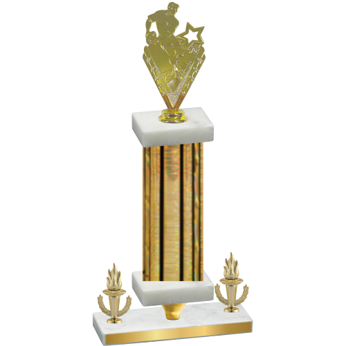 Premium Single Gold Glacier Victory Rugby Trophy