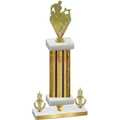Premium Single Gold Glacier Victory Rugby Trophy