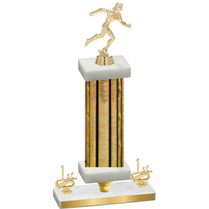 Premium Single Gold Glacier First Place Running Trophy