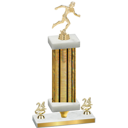 Premium Single Gold Glacier Year Running Trophy
