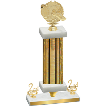 Premium Single Gold Glacier Second Place Running Trophy