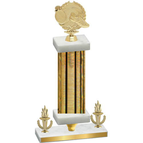 Premium Single Gold Glacier Victory Running Trophy