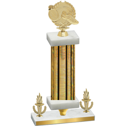 Premium Single Gold Glacier Victory Running Trophy
