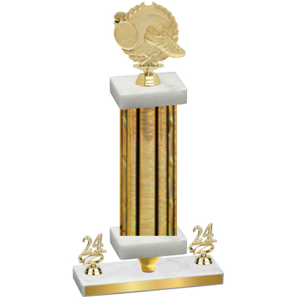 Premium Single Gold Glacier Year Running Trophy