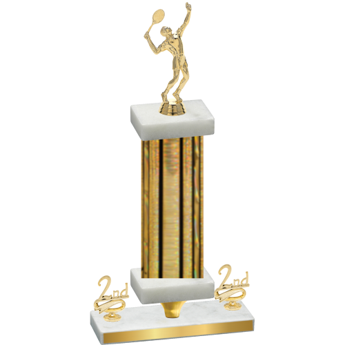 Premium Single Gold Glacier Second Place Tennis Trophy
