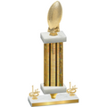 Premium Single Gold Glacier First Place Football Trophy