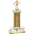 Premium Single Gold Glacier First Place Wrestling Trophy