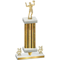 Premium Single Gold Glacier Year Volleyball Trophy
