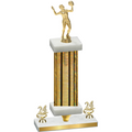 Premium Single Gold Glacier Year Volleyball Trophy