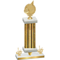 Premium Single Gold Glacier First Place Volleyball Trophy