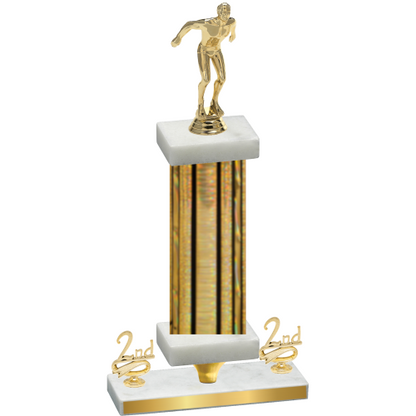 Premium Single Gold Glacier Second Place Swimming Trophy