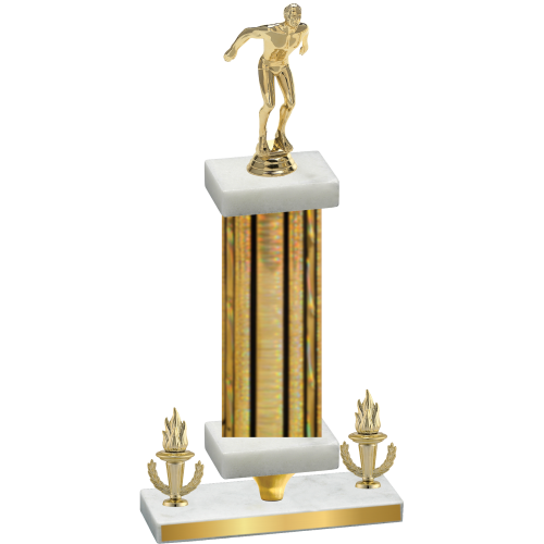 Premium Single Gold Glacier Victory Swimming Trophy