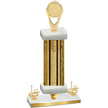 Premium Single Gold Glacier First Place Insert Trophy