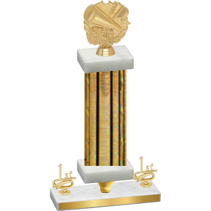 Premium Single Gold Glacier First Place Cheerleading Trophy