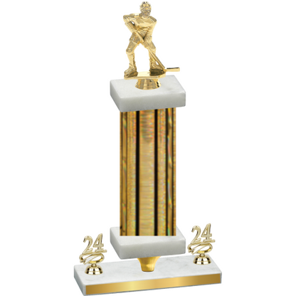 Premium Single Gold Glacier Year Hockey Trophy