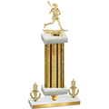 Premium Single Gold Glacier Victory Lacrosse Trophy