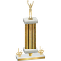 Premium Single Gold Glacier First Place Victory Trophy