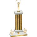 Premium Single Gold Glacier Fourth Place Victory Trophy