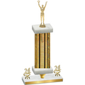 Premium Single Gold Glacier Year Victory Trophy