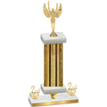 Premium Single Gold Glacier Second Place Victory Trophy