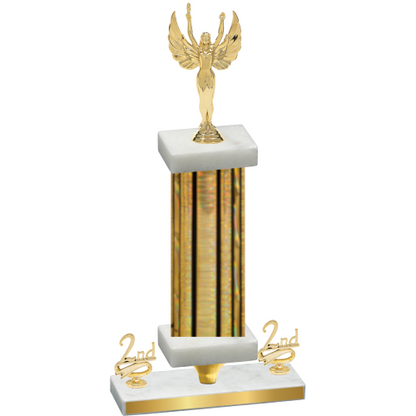 Premium Single Gold Glacier Second Place Victory Trophy