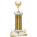 Premium Single Gold Glacier Third Place Victory Trophy