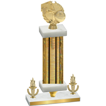 Premium Single Gold Glacier Victory Basketball Trophy