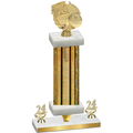 Premium Single Gold Glacier Year Basketball Trophy
