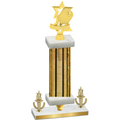 Premium Single Gold Glacier Victory Pickleball Trophy