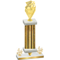 Premium Single Gold Glacier Fourth Place Pickleball Trophy
