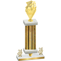 Premium Single Gold Glacier Year Pickleball Trophy