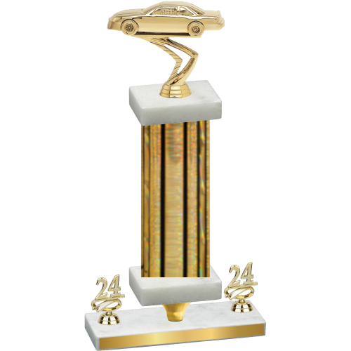 Premium Single Gold Glacier Year Cars Trophy