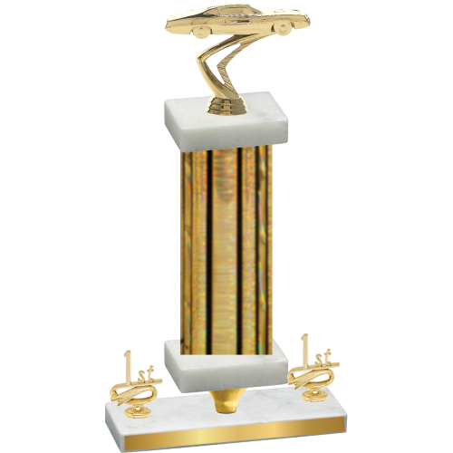 Premium Single Gold Glacier First Place Cars Trophy