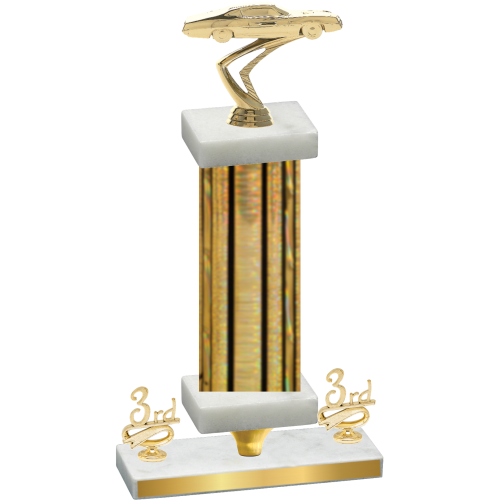 Premium Single Gold Glacier Third Place Cars Trophy